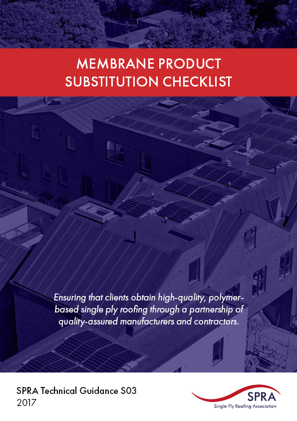 Membrane Product Substitution Checklist SPRA )S03_17)