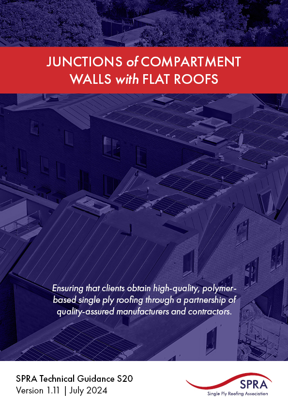 Junctions of compartment walls with flat roofs (S20/24)